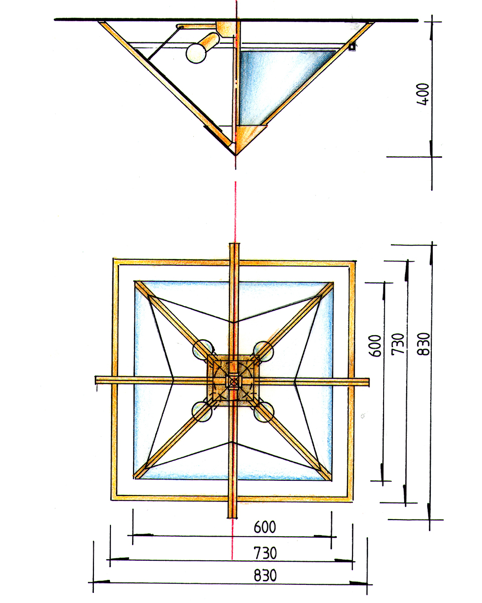 Planșă desenată de mână din arhiva atelierului FD.STIL