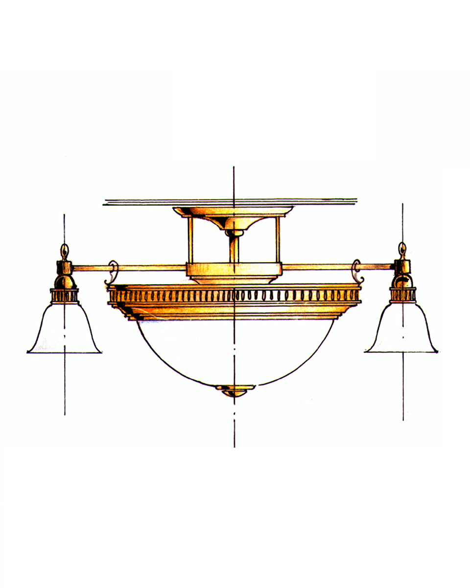 Planșă desenată de mână din arhiva atelierului FD.STIL