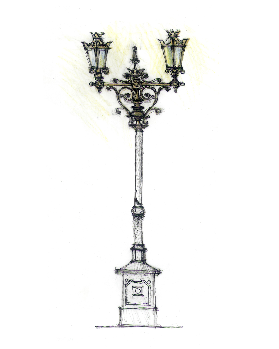 Planșă desenată de mână din arhiva atelierului FD.STIL
